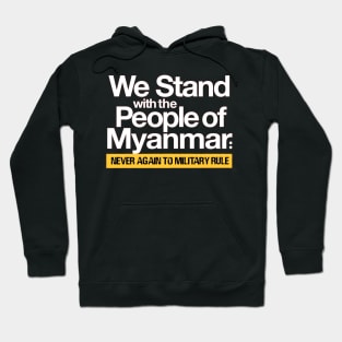 stand with myanmar Hoodie